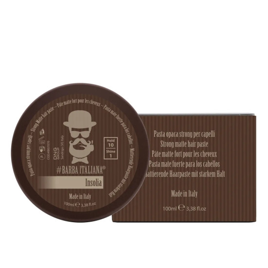 INSOLIA Матовая паста сверхсильной фиксации #Barba Italiana, 100 мл
