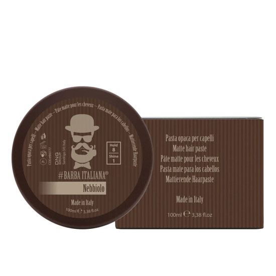 NEBBIOLO Матова паста для волосся сильної фіксації #Barba Italiana, 100 мл